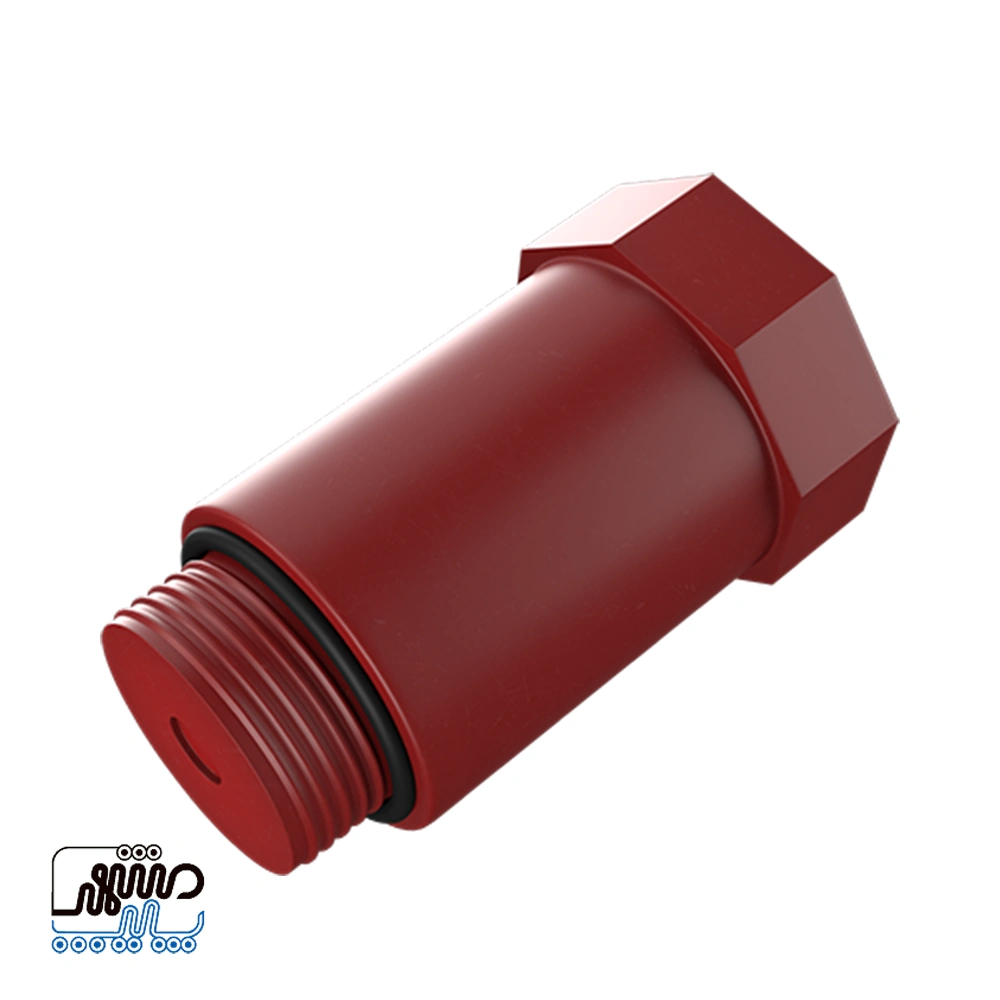 Chabahar Long Plug Type B red - mashhad pipe درپوش رزوه دار بلند چابهار