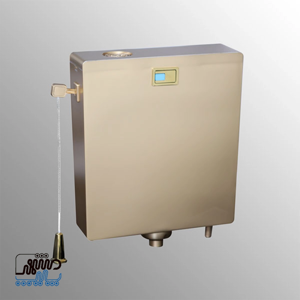 Diamond flush tank, Sani - Mashhad Pipe فلاشتانک دیاموند سنی - طلایی