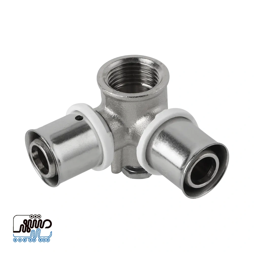 Newpipe 90-degree wall-mounted press tee – Mashhad pipe سه راهى ٩٠درجه دیوارى پرسی نیوپایپ