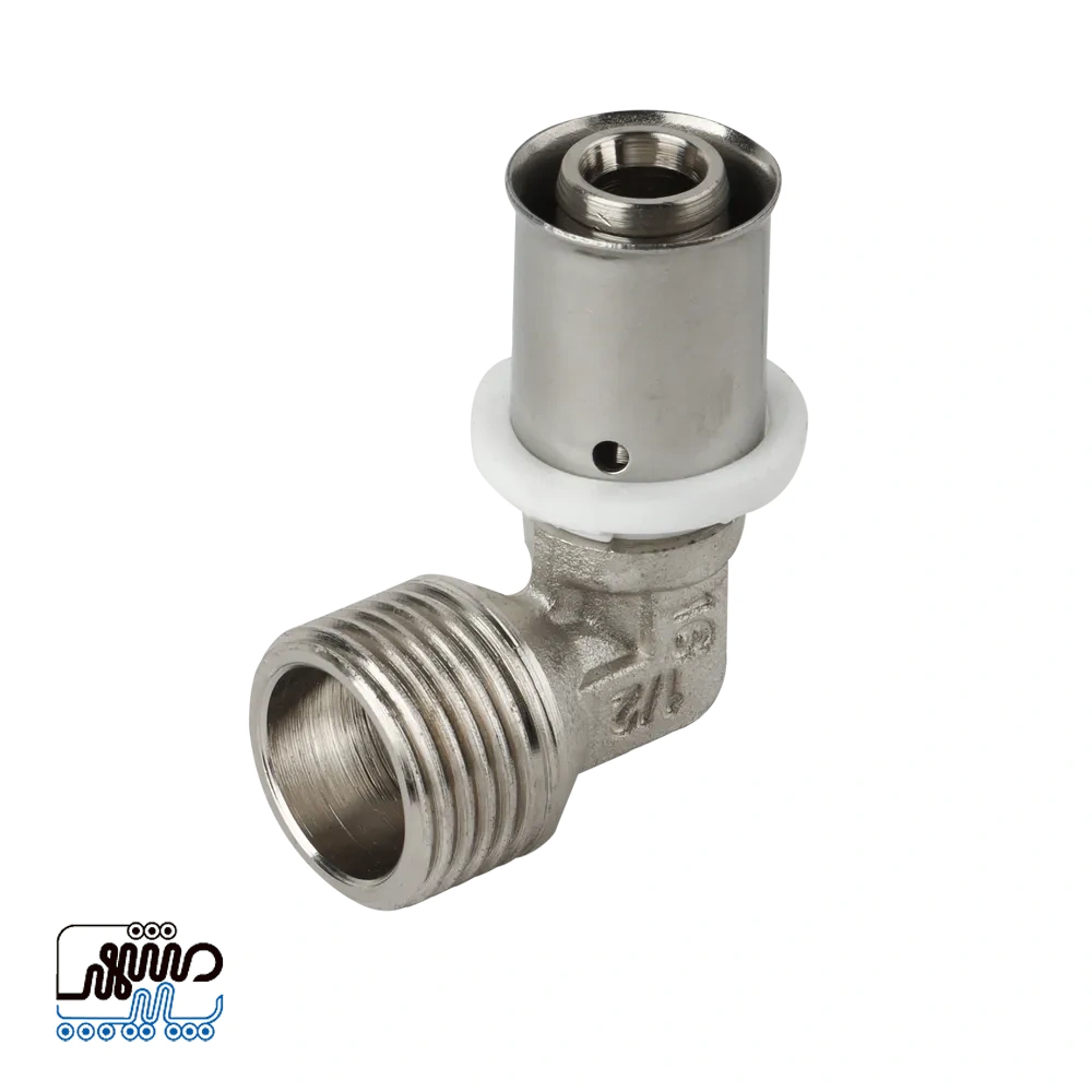 Newpipe 90° threaded elbow with press connection – Mashhad pipe زانو 90 درجه روپیچ پرسى نیوپایپ