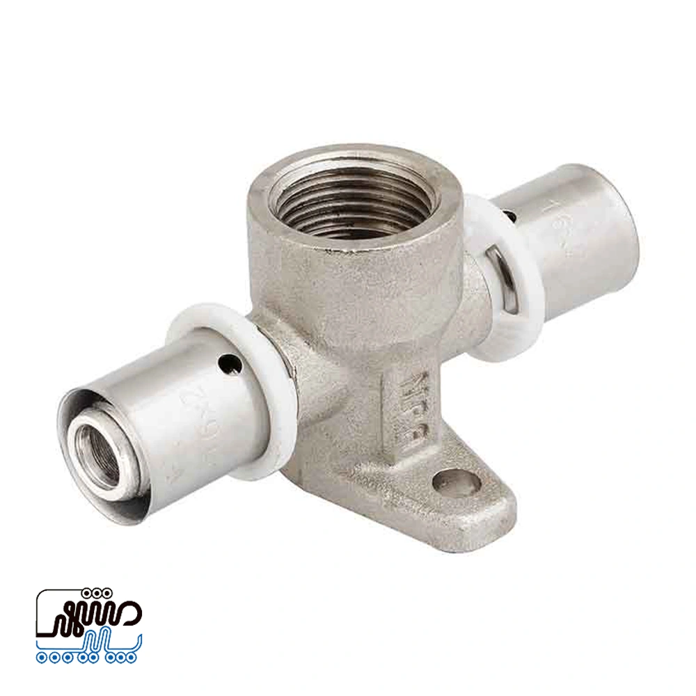 Newpipe flange-faced threaded press tee – Mashhad pipe سه راهى صفحه دار توپیچ پرسى نیوپایپ