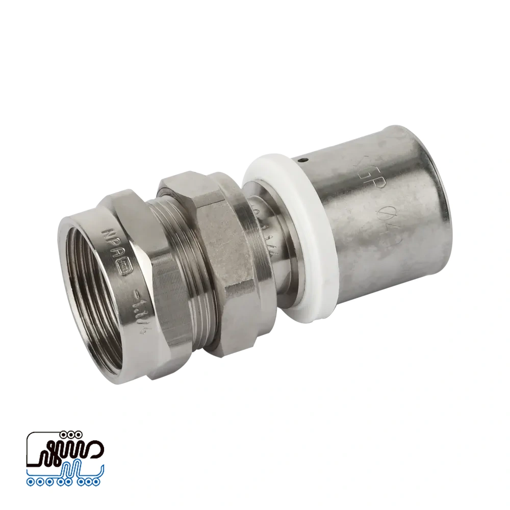 Newpipe threaded-to-threaded connector with press union nut – Mashhad pipe رابط توپیچ با مهره ماسوره پرسی نیوپایپ