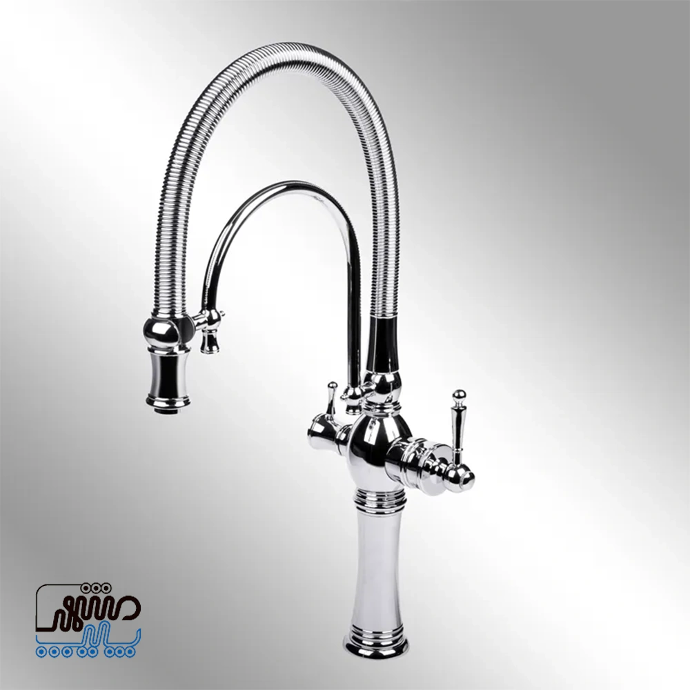 Abraham Purifier Kitchen Faucet Sani – Mashhad Pipe شیر ظرفشویی مدل آبراهام تصفیه دار سنی - کروم