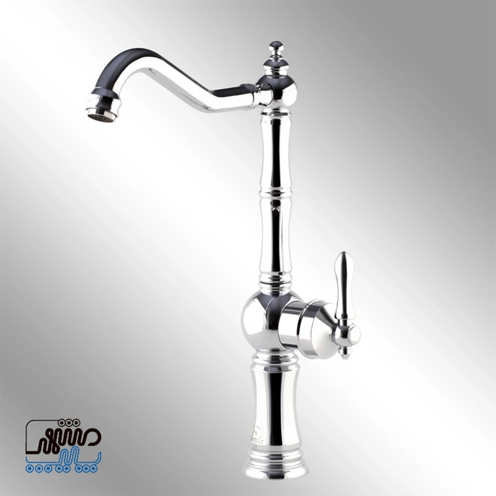 Kitchen Faucet, Lithium Model - Sani - Mashhad Pipe شیر ظرفشویی مدل لیتیوم سنی - کروم
