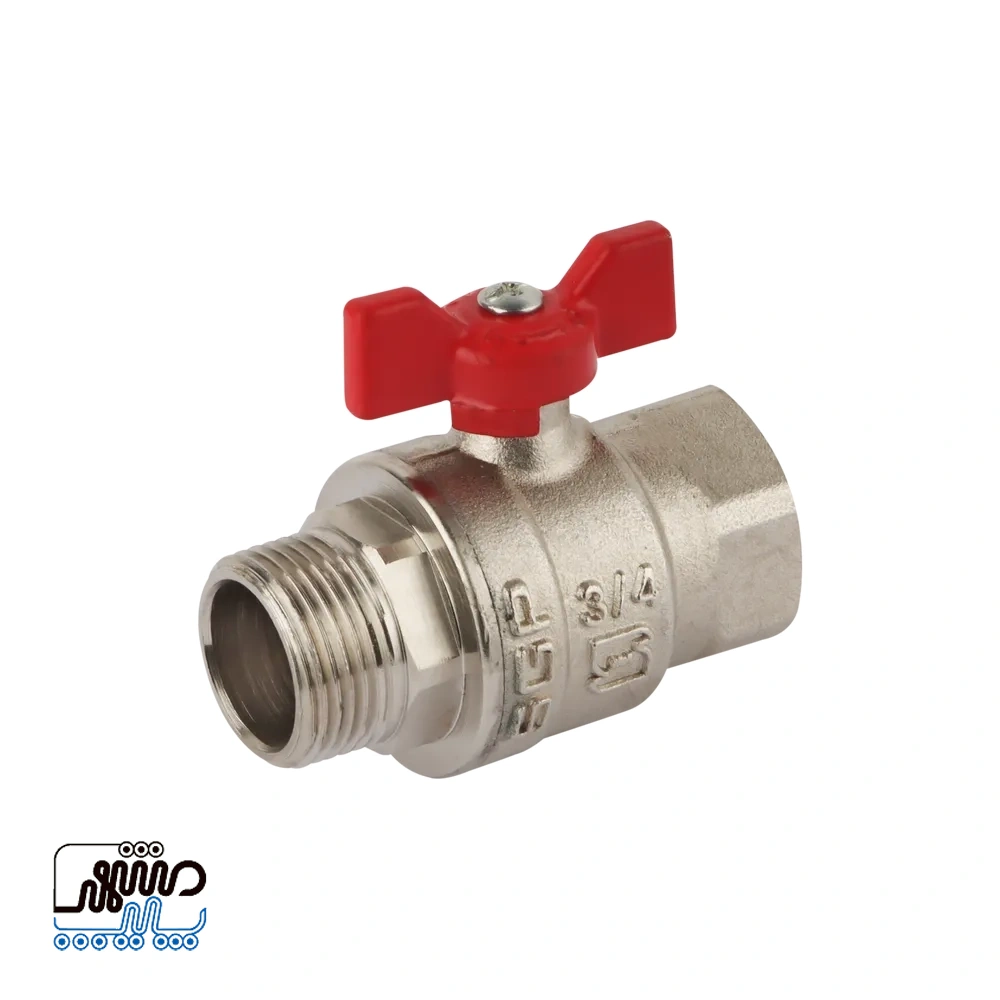 Newpipe threaded-to-thread valve with butterfly handle – Mashhad pipe شیر روپیچ توپیچ دسته پروانه ای نیوپایپ
