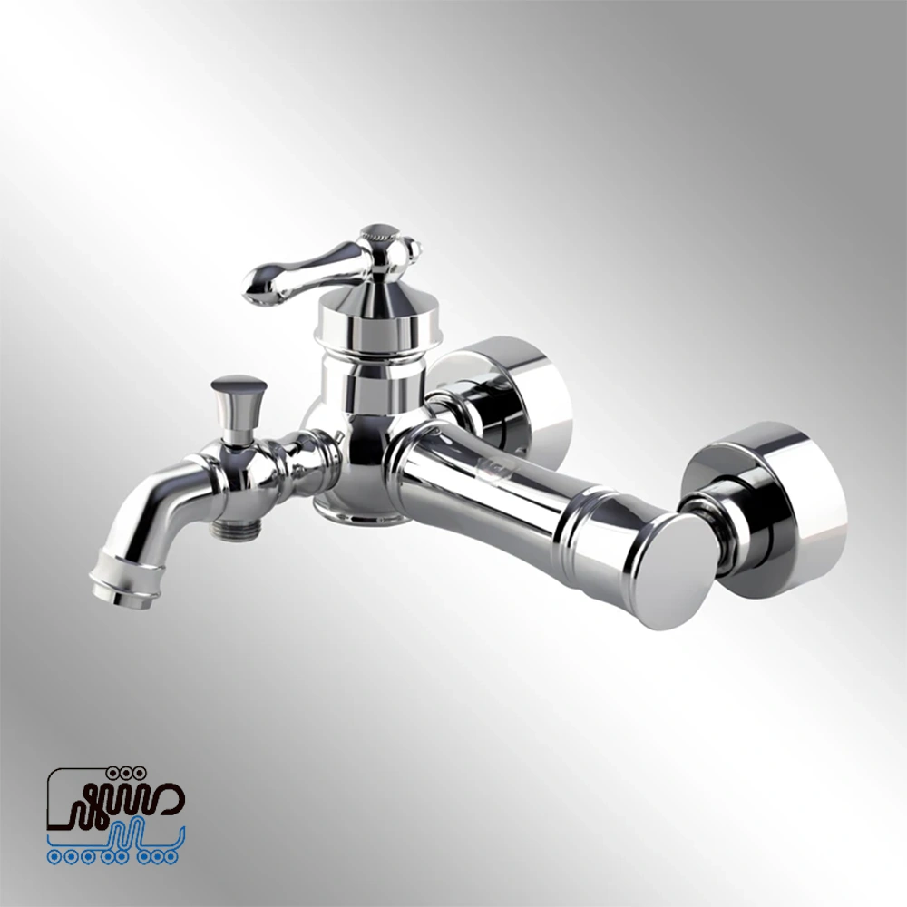 Shower Faucet, Lithium Model - Sani - Mashhad Pipe شیر دوش مدل لیتیوم سنی - کروم