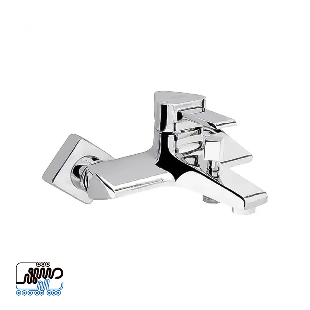 Shizar Delta model bathroom shower faucet - Mashhad Pipe شیر دوش حمام شیذر مدل دلتا - کروم