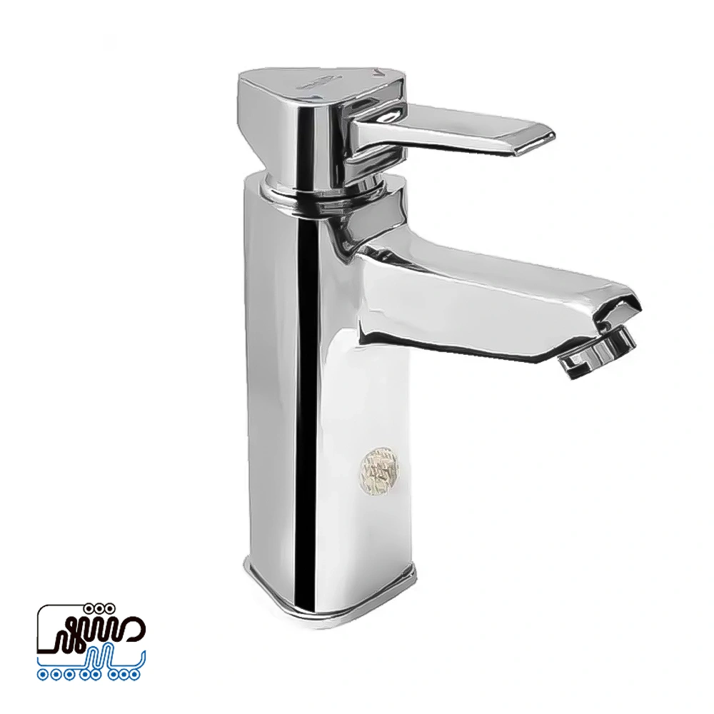 Shizar Delta model washbasin faucet - Mashhad Pipe شیر روشویی شیذر مدل دلتا - کروم