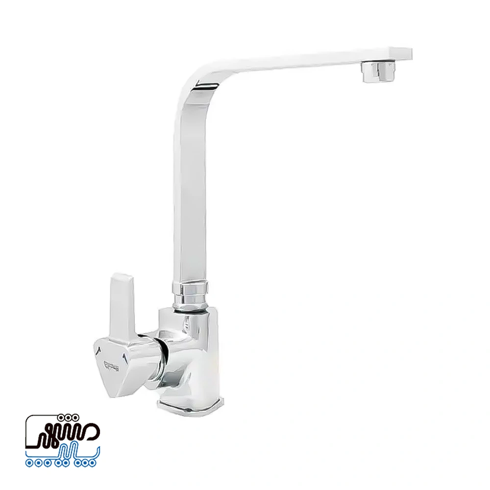 Shizar dishwasher faucet Delta model - Mashhad Pipe شیر ظرفشویی شیذر مدل دلتا - کروم
