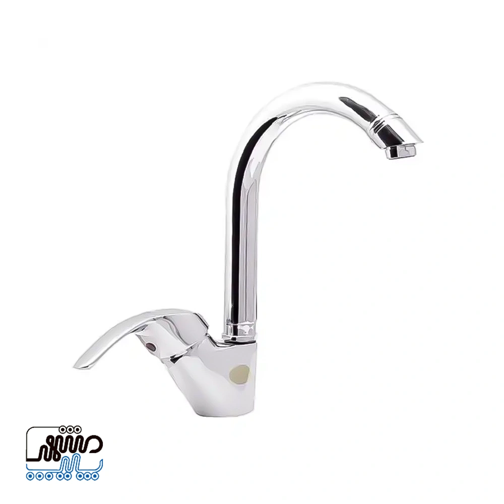 Shizar dishwasher faucet Karun model - Mashhad Pipe شیر ظرفشویی شیذر مدل کارون - کروم