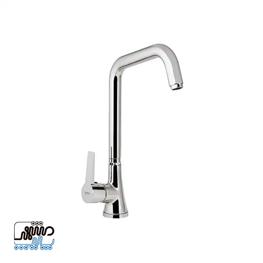 Shizar dishwasher faucet Venice model - Mashhad Pipe شیر ظرفشویی شیذر مدل ونیز - کروم