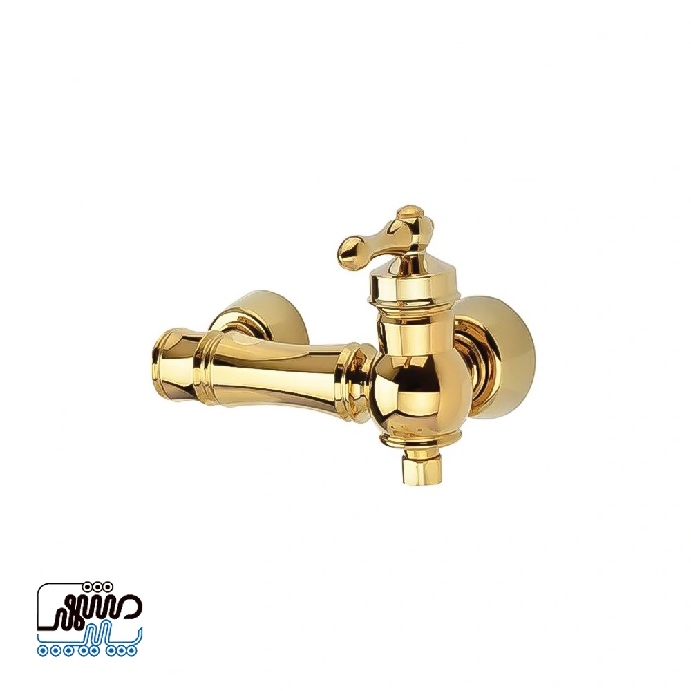 Shizar toilet faucet model Atrina - Mashhad Pipe شیر توالت شیذر مدل آترینا - طلایی