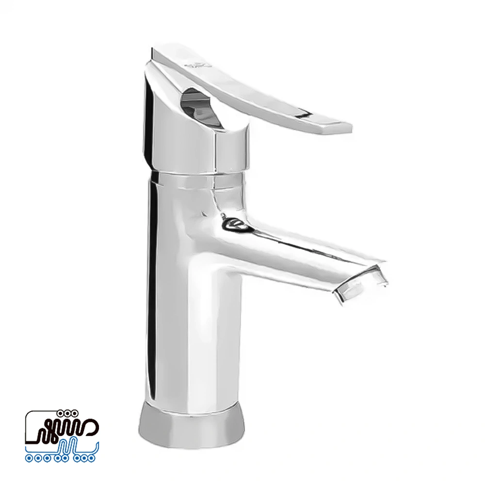 Shizar washbasin faucet Tenso model - Mashhad Pipe شیر روشویی شیذر مدل تنسو - کروم