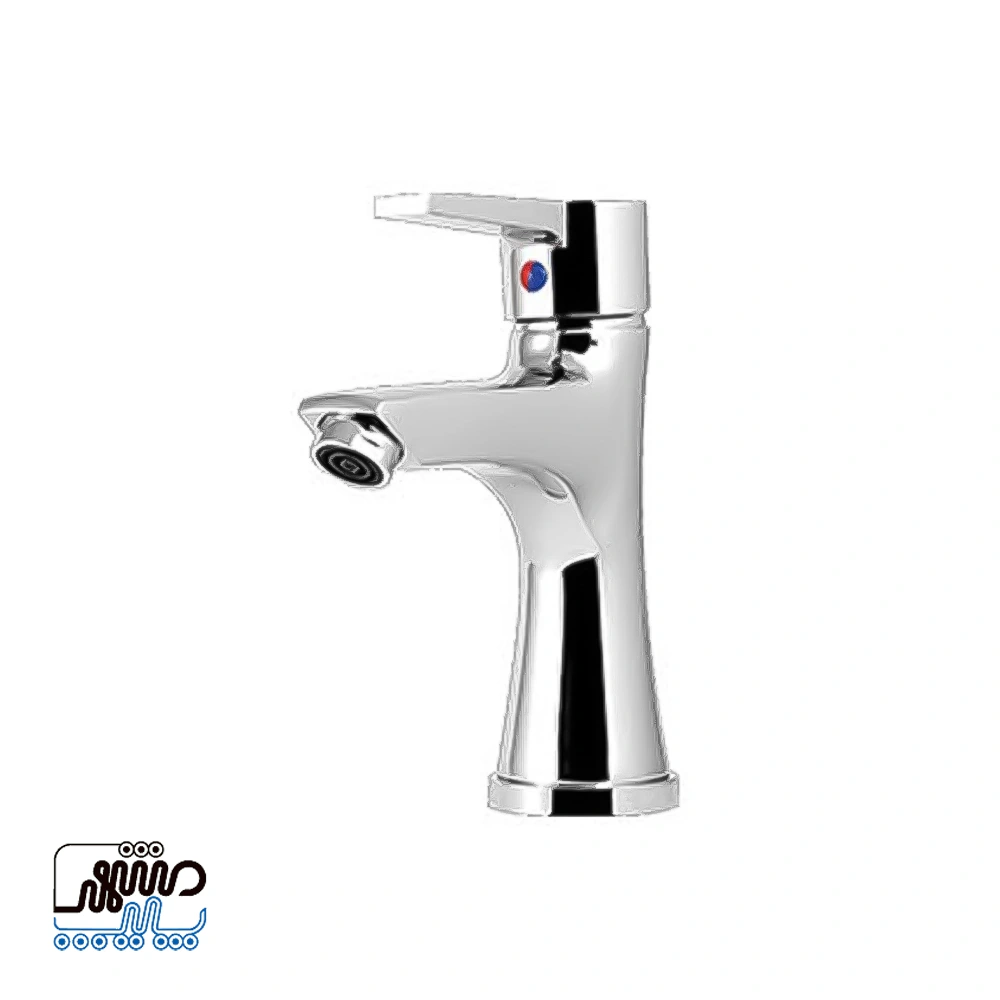 Shizar washbasin faucet Venice model - Mashhad Pipe شیر روشویی شیذر مدل ونیز - کروم