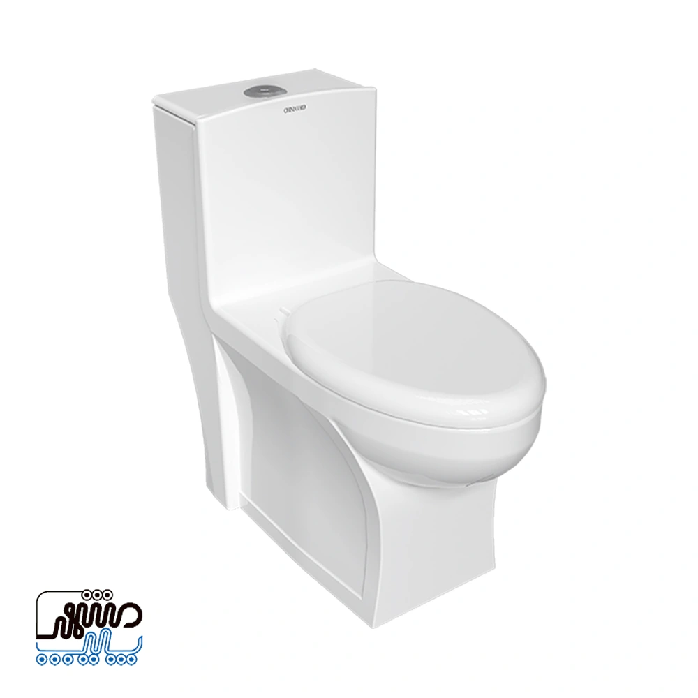Adonis One-Piece Toilet chini cord - Mashhad Pipe توالت فرنگی یک تکه آدونیس چینی کرد