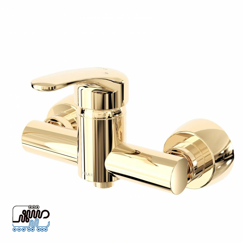Aria toilet faucet, Klar brand - Mashhad Pipe شیر توالت آریا برند کلار - طلایی