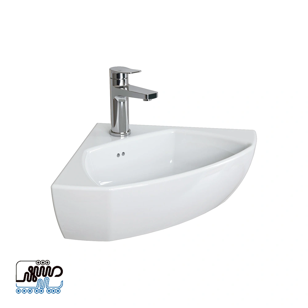 Arian corner washbasin chini cord - Mashhad Pipe روشویی گوشه آرین چینی کرد
