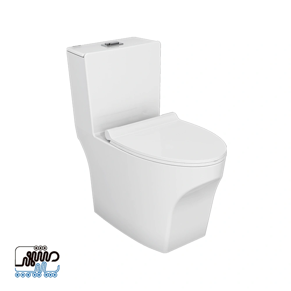 Linda one-piece toilet chini cord - Mashhad Pipe توالت فرنگی یک تکه لیندا چینی کرد