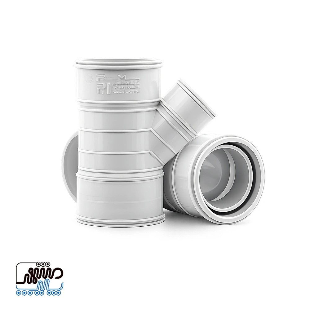 Mahoor Polymer 45-Degree Flanged Reducing Tee - Mashhad Pipe ... سه راه تبدیل 45 درجه لبه دار (پاورفیت) پلیمر ماهور