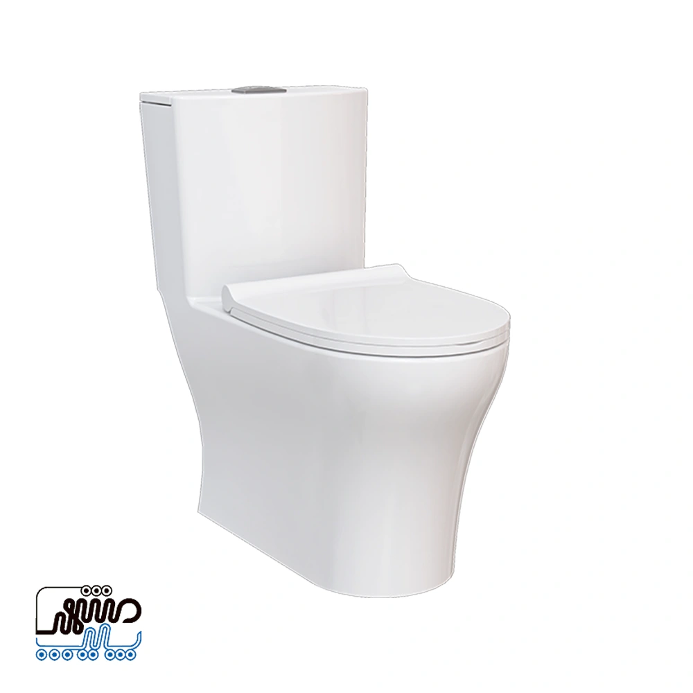 One-piece toilet, Chinese concept, Chini Cord - Mashhad Pipe توالت فرنگی یک تکه کانسپت چینی کرد