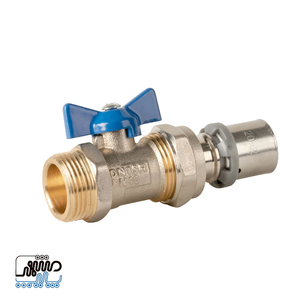 BTS Flat-Faced Male Thread Press Union Valve - Mashhad Pipe شیر روپیچ (تخت) مهره ماسوره پرسی BTS