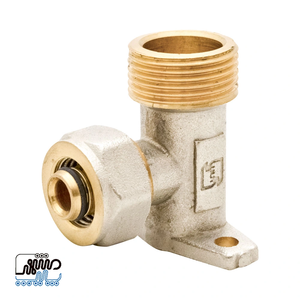 BTS Male Thread Plate Elbow (Compression Type) - Mashhad Pipe زانو صفحه دار روپیچ کوپلی BTS