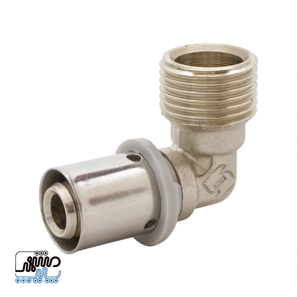 BTS Male Thread Press Elbow - Mashhad Pipe زانو روپیچ پرسی BTS