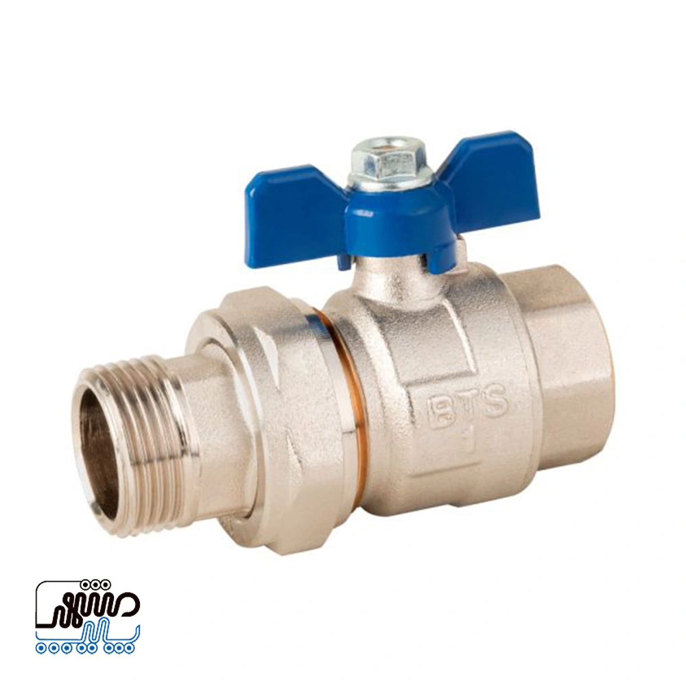 BTS Male × Female Thread Union Valve - Mashhad Pipe شیر مهره ماسوره دار روپیچ توپیچ BTS