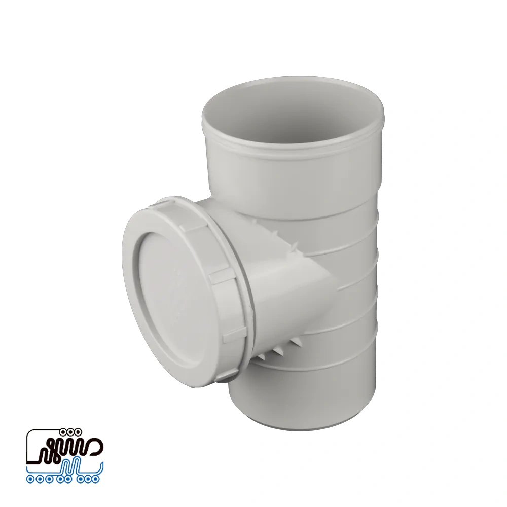 Multi Pipe Inspection Tee - Mashhad Pipe سه راه دریچه بازدید مولتی پایپ