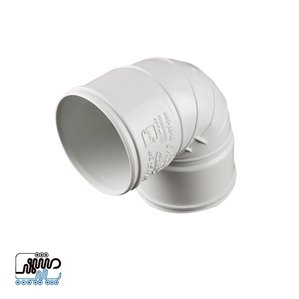 Multi Pipe 90° Double-Socket Elbow - Mashhad Pipe زانو 90 درجه دوسرکوپل مولتی پایپ
